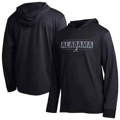  Alabama Crimson Tide Champion Gradient All-Star Long Sleeve Hooded T-Shirt - Black